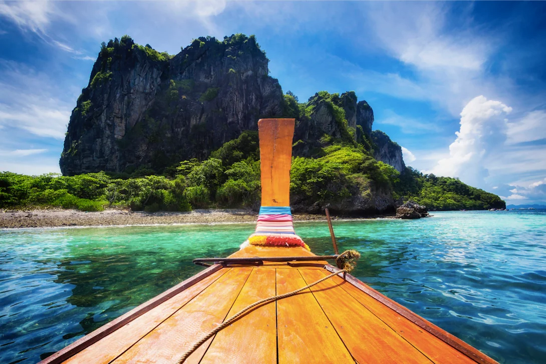 banner sortie pche et de snorkelling en bateau traditionel quotlong tail boatautour des les journee