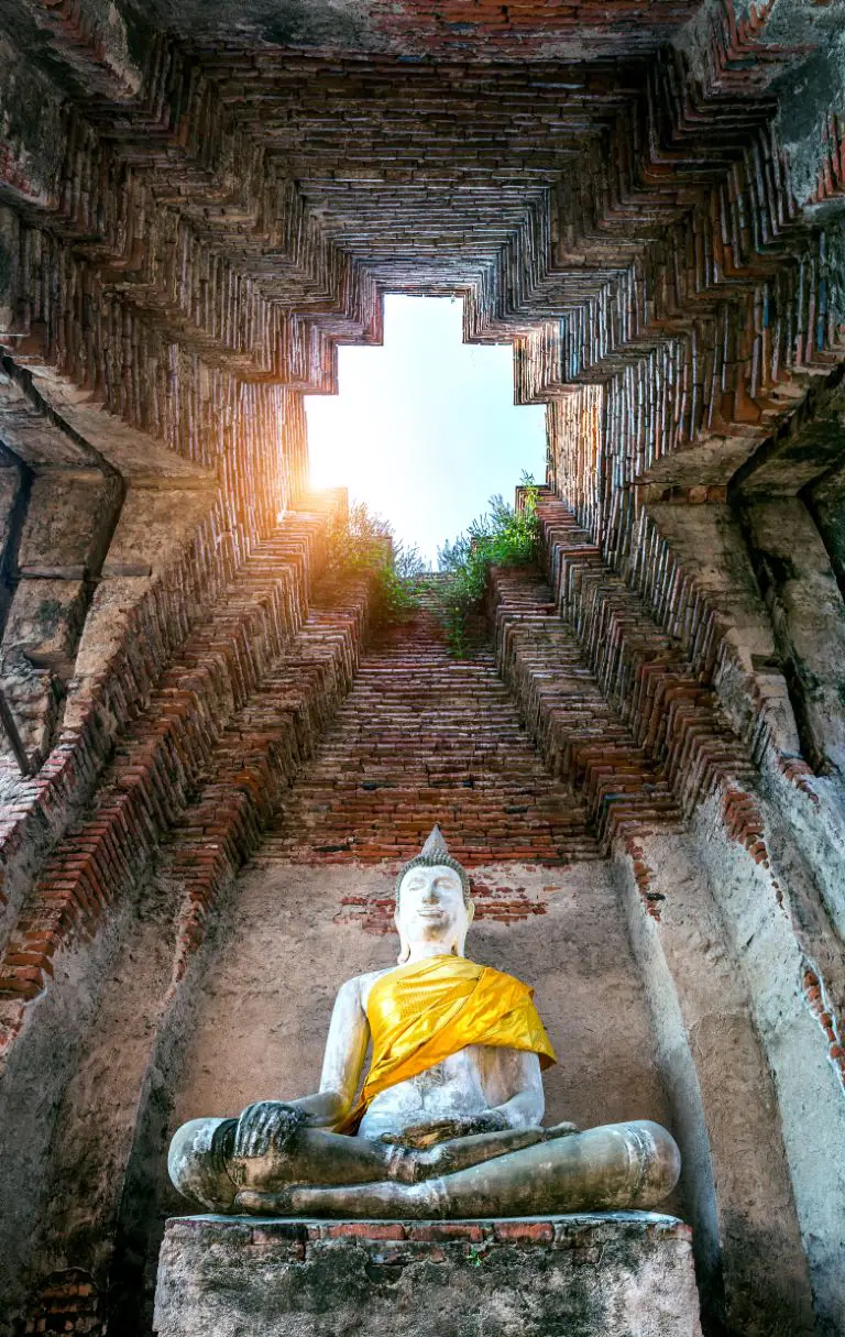 Buddha statue at Ayutthaya Historical Park, Thailand